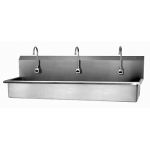3 Person Wall Mount Sink with Sensor